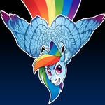 Rainbow Dash button Design by turnipBerry