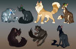 Warrior Cat Designs: Firestar's Family by SammytheStorm on DeviantArt