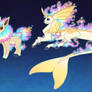 Ponyta x Eevee Evolutionary line