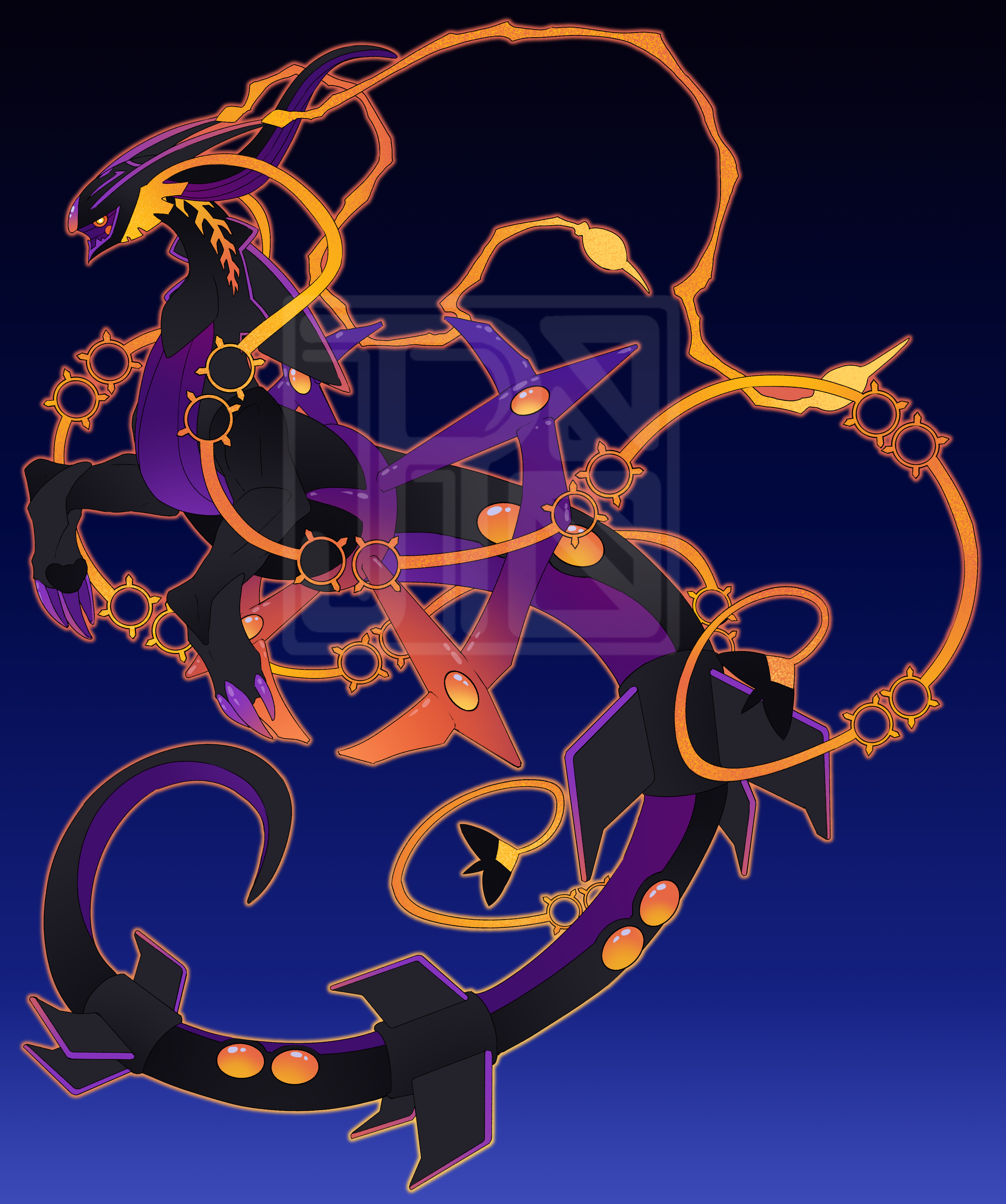 COM: Miraidon-Latios-Shiny Rayquaza Single+ by BijutsuYoukai on DeviantArt