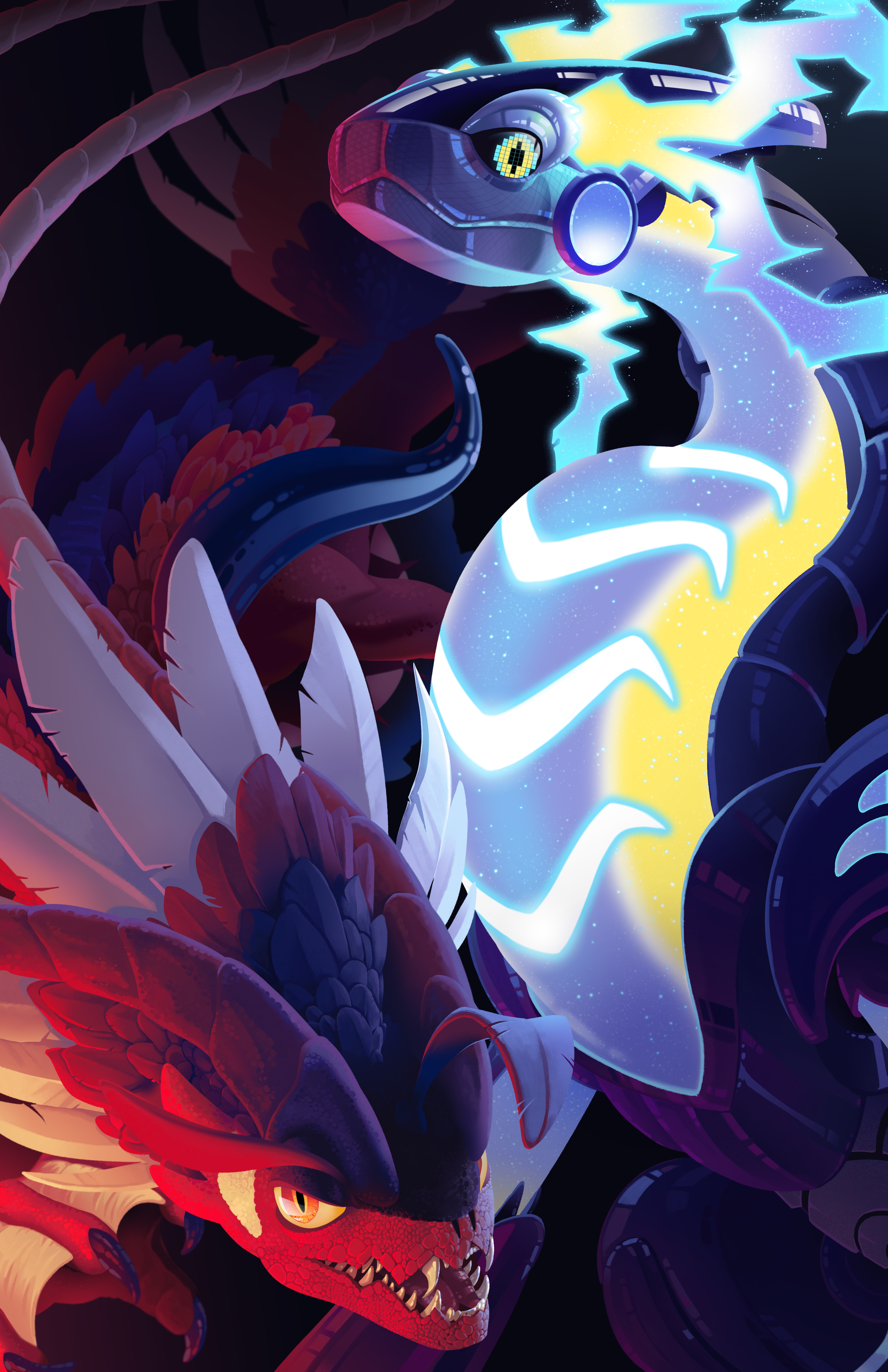 Koraidon and Lugia art