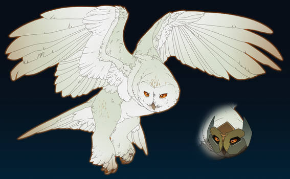 Snowy owl commission for Akkirayz