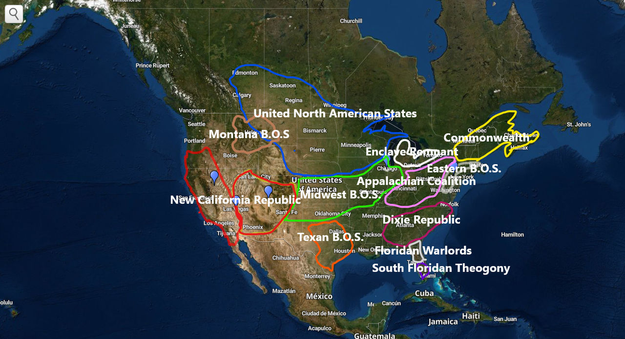 Fallout Political Map by TheFirstSagemaster on DeviantArt