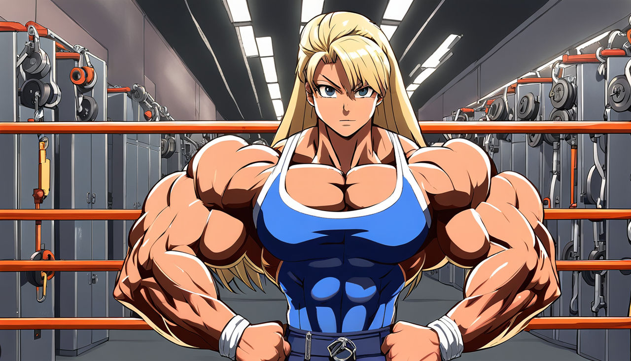 Anime MUscle Girl by FMGaiArt on DeviantArt