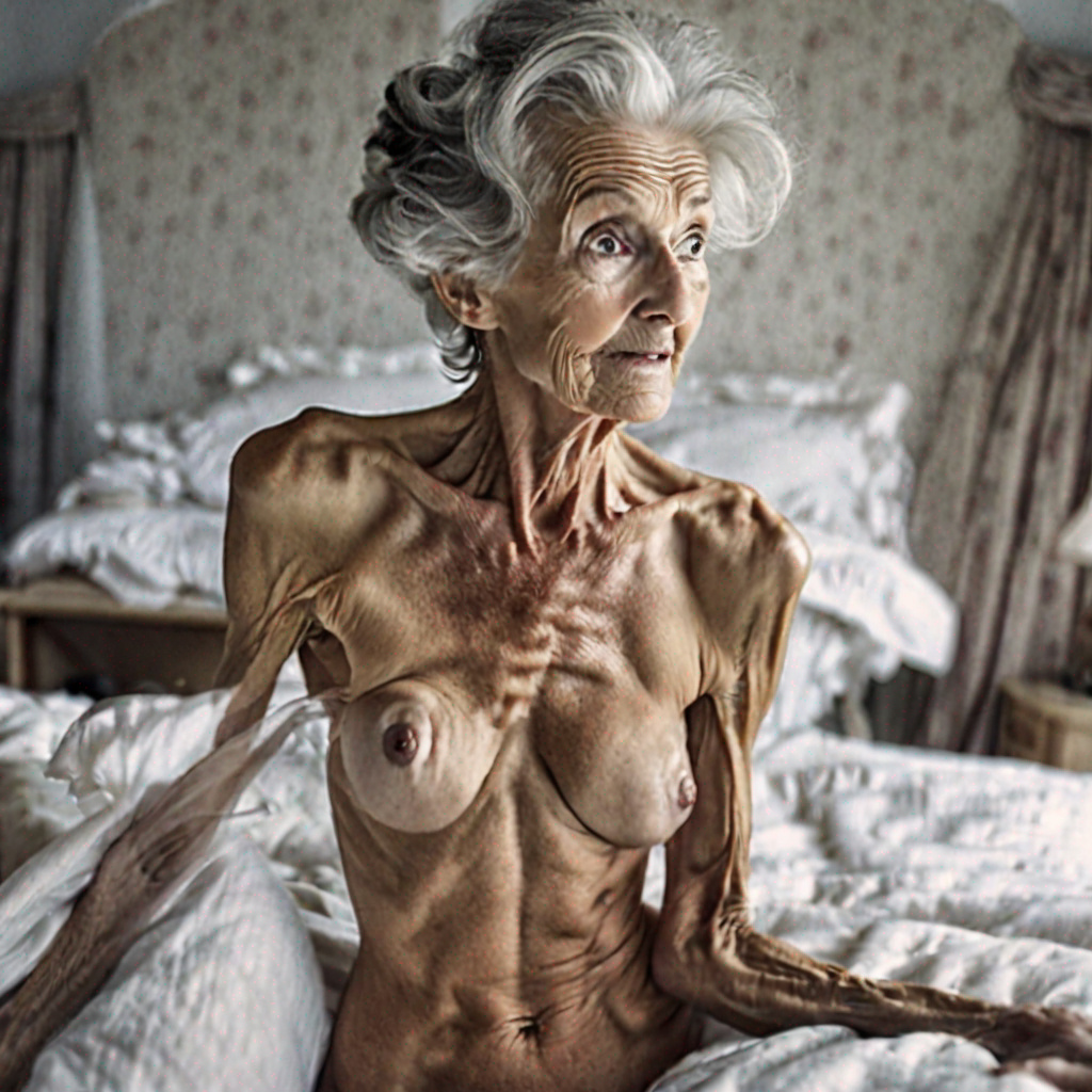skinny granny spreading Very skinny granny in bed spreading nude tits tiny by johnjayl on DeviantArt