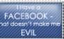 Facebook Is Not Evil Stamp