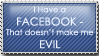Facebook Is Not Evil Stamp by blacklilly5150