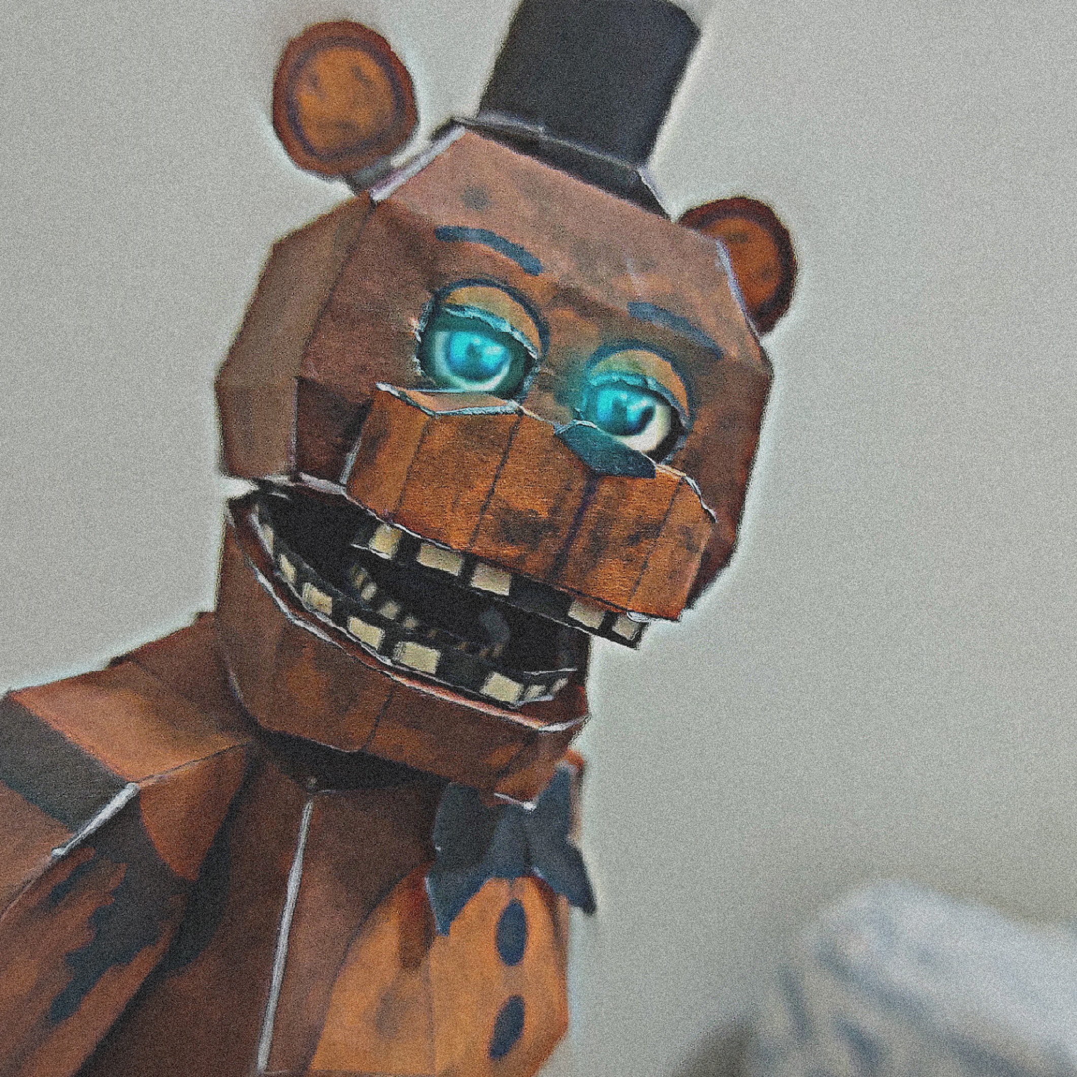 Whitered Freddy Papercraft by: FRYDU1987 by ShadowPlays36 on