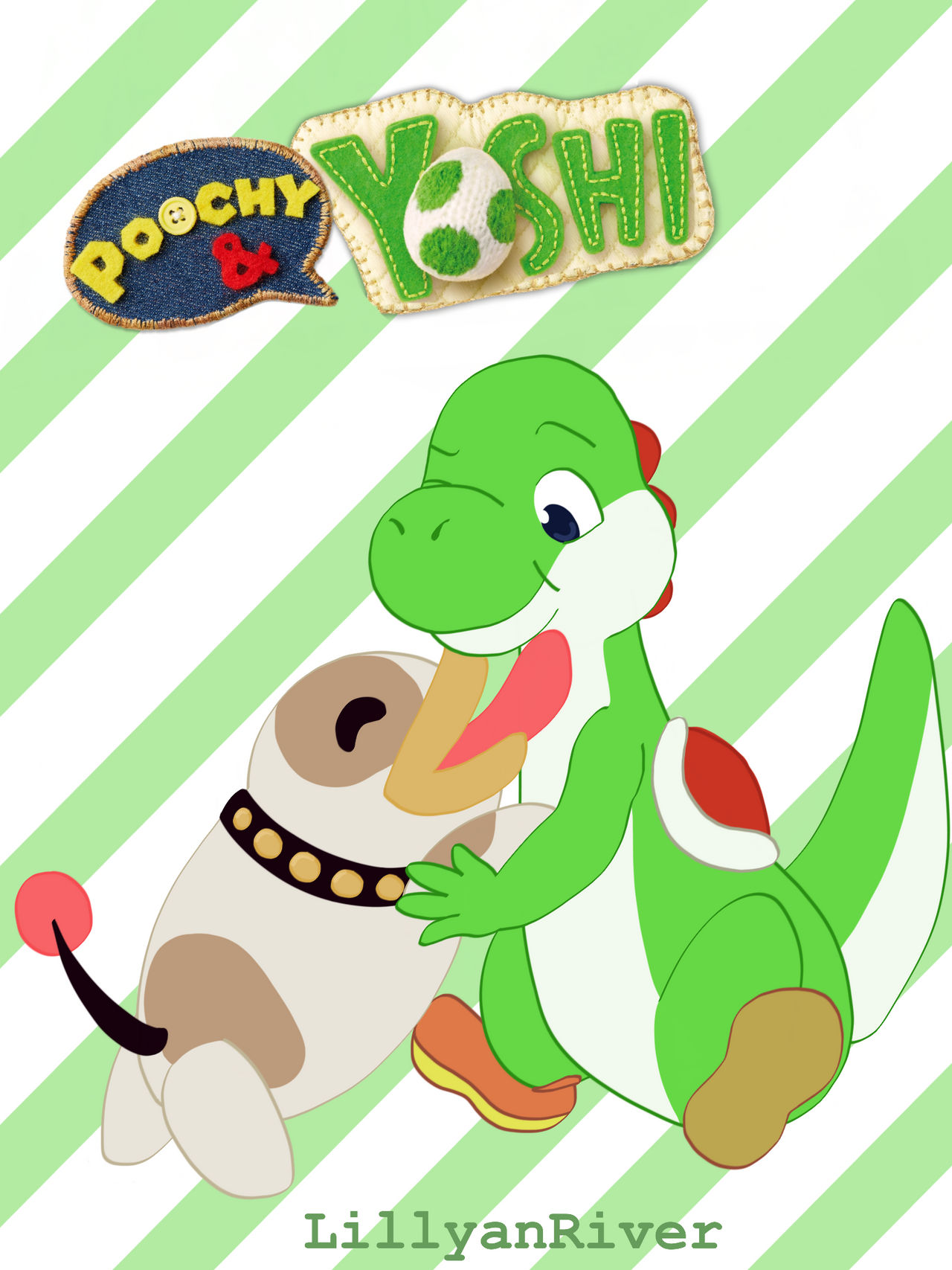 Poochy and Yoshi! by LillyanRiver on DeviantArt
