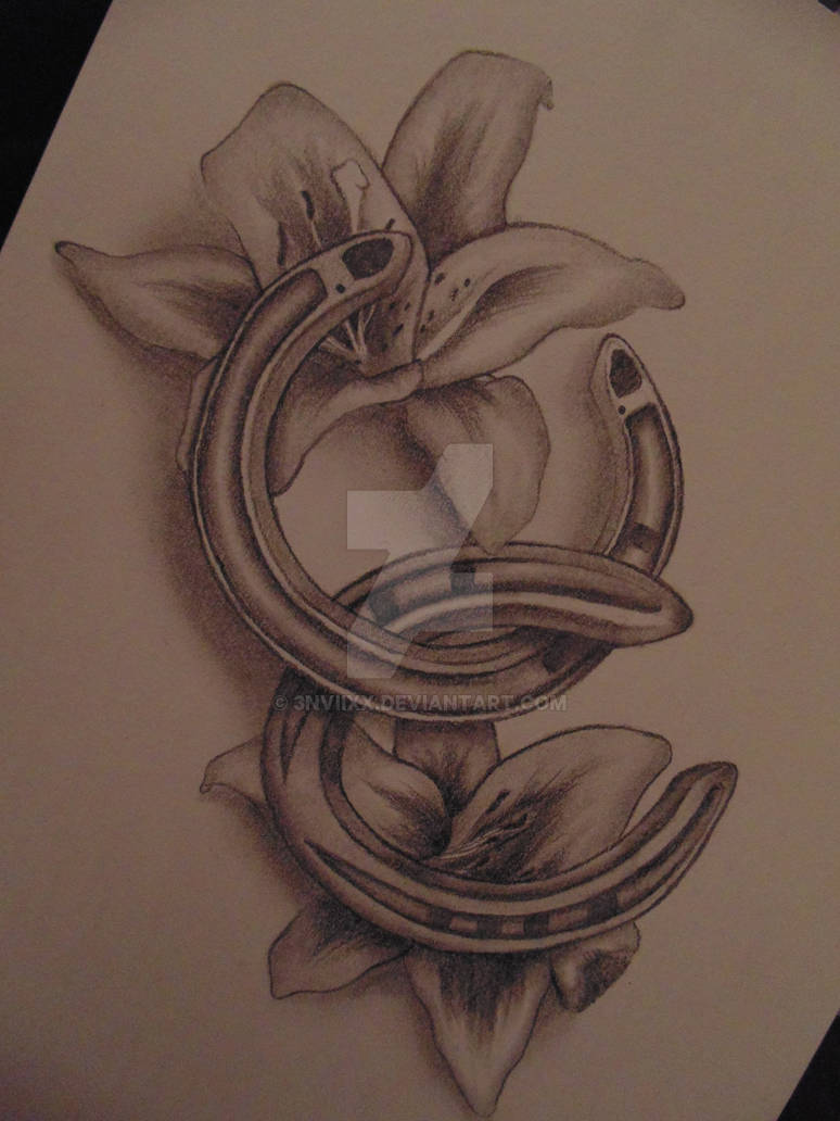 Тату подкова неотрад