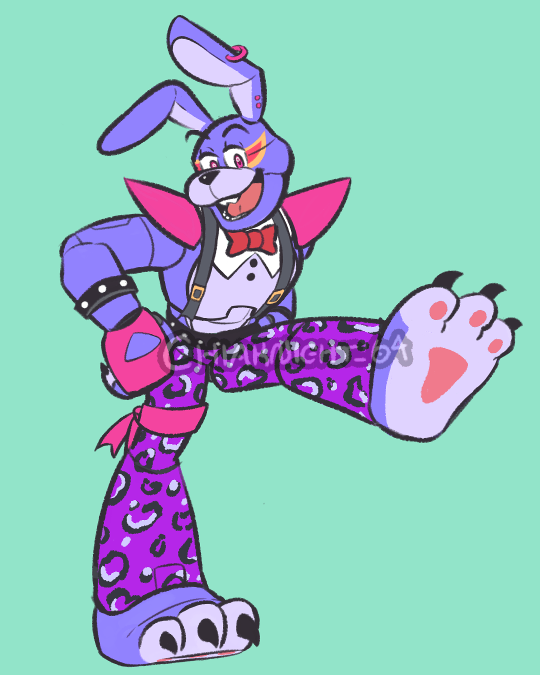 Glamrock Bonnie Full by OldbonnieDale on DeviantArt