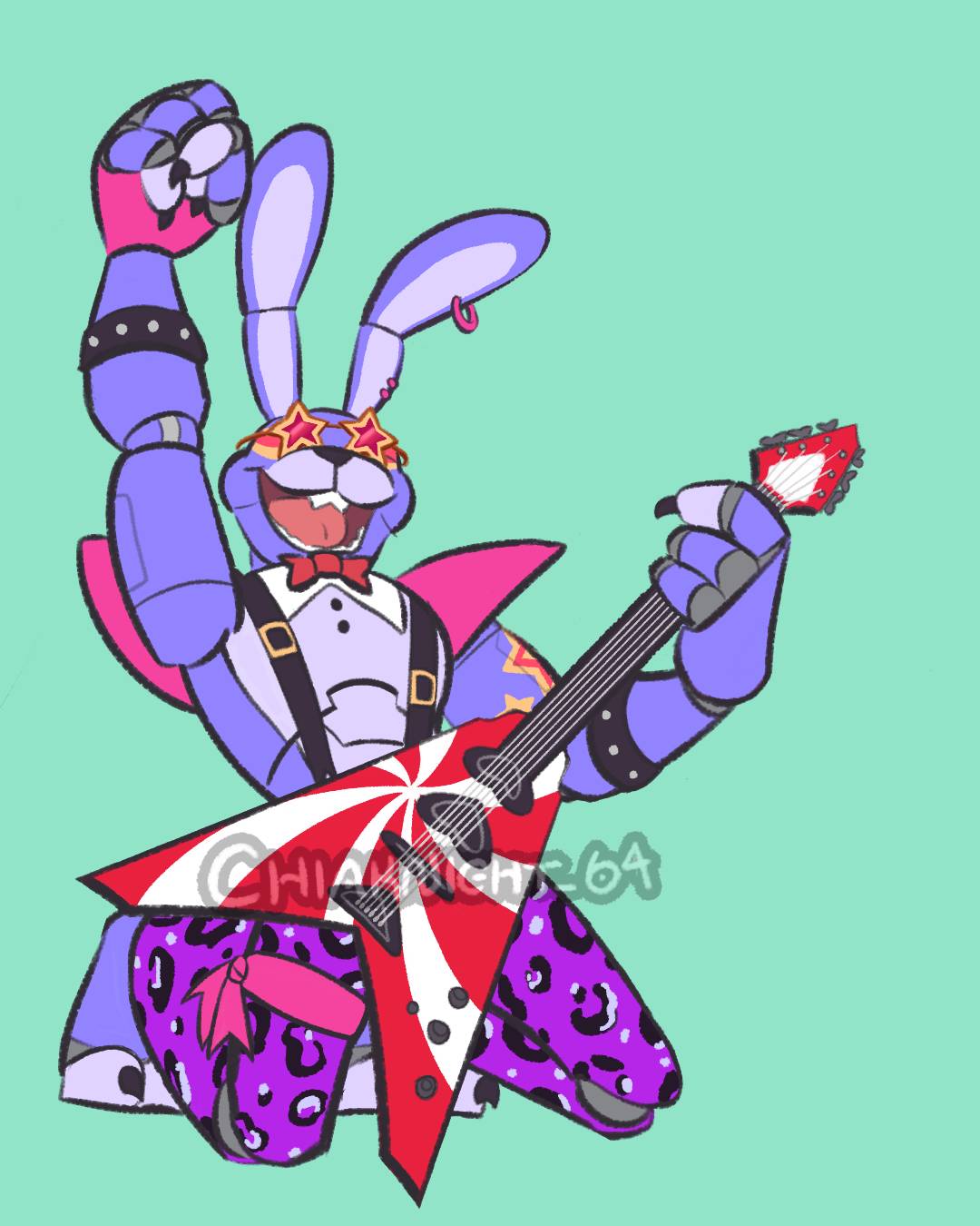 FNAF Glamrock Bonnie [Blender 3.0] by Gatornator13 on DeviantArt