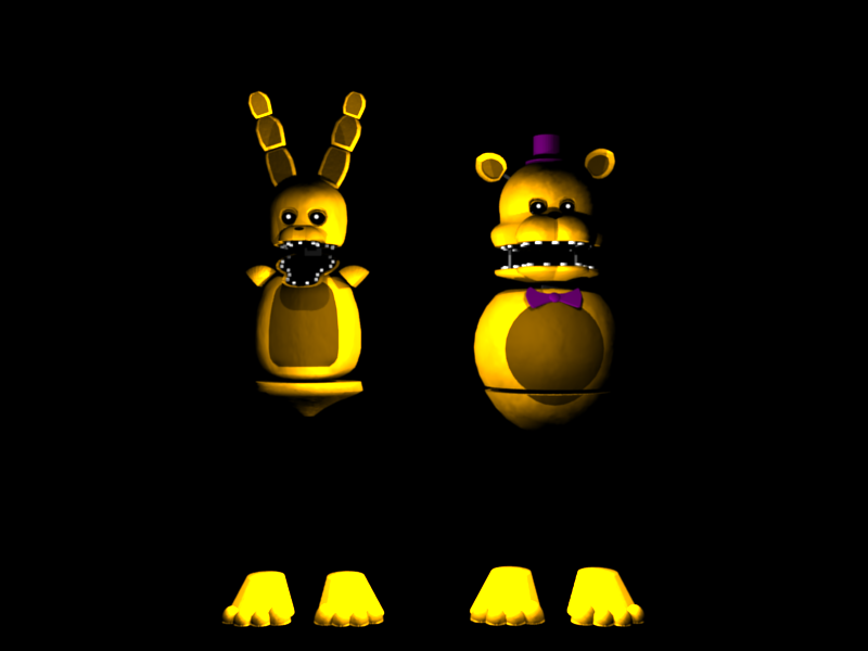Fredbear and SpringBonnie by luizcrafted on DeviantArt