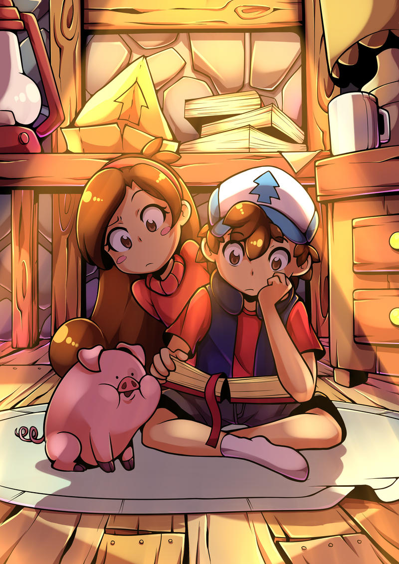The Mystery Twins ~ feat Waddles - Gravity Falls