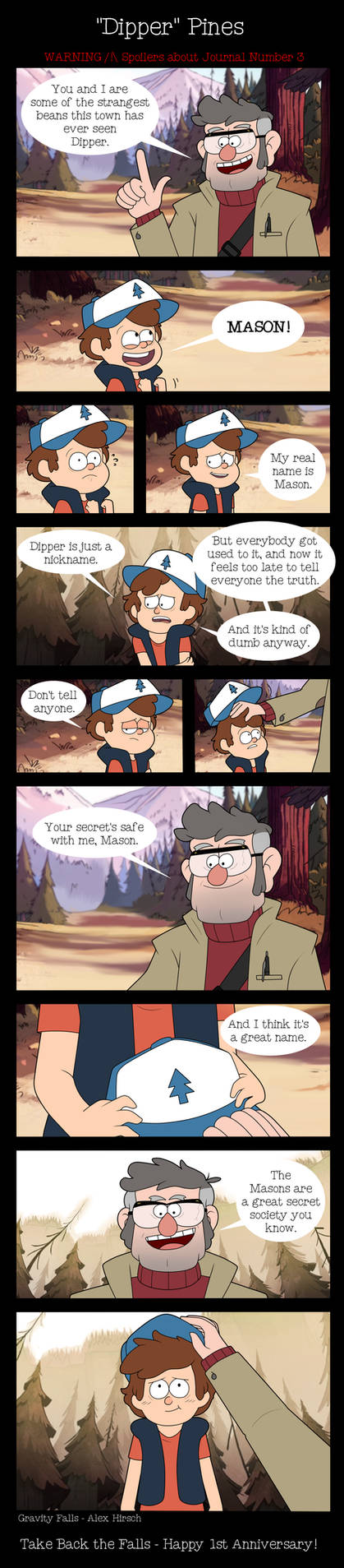 Gravity Falls Comic - 'Dipper' Pines