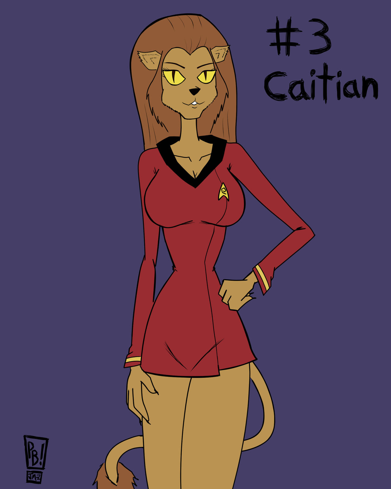 Caitian - M'Ress by ProfanityBeaver on DeviantArt