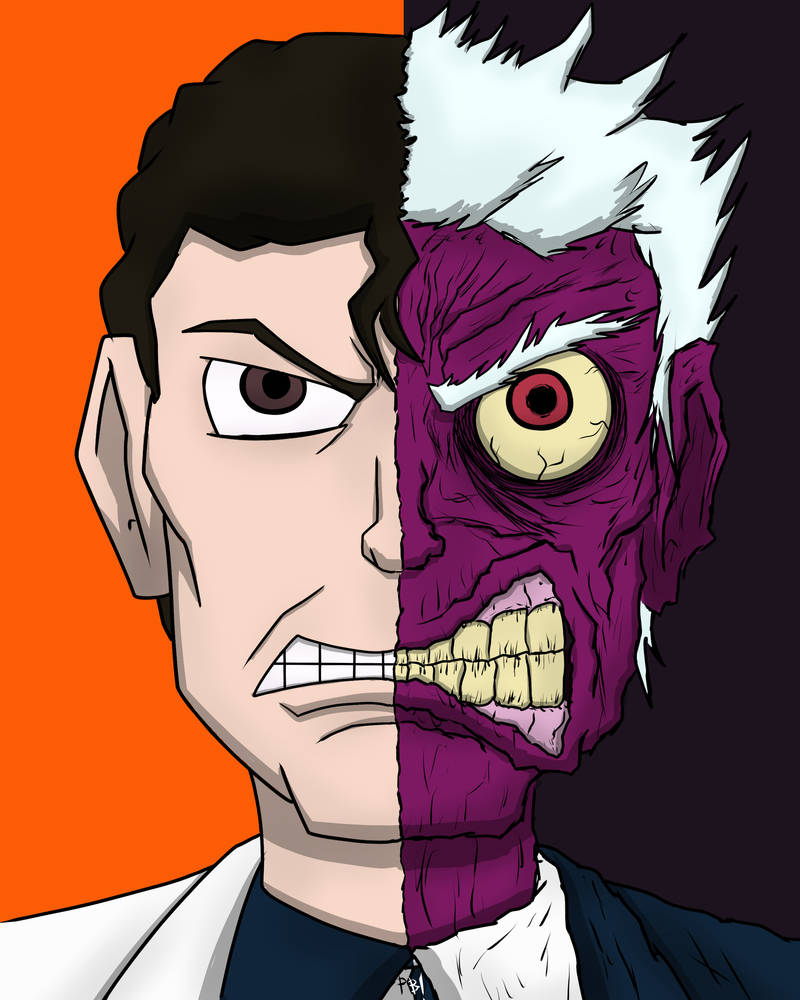 Two-Face by ProfanityBeaver on DeviantArt