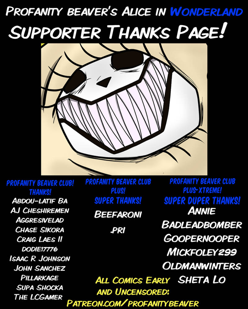 Alice Beaver Patron Thanks - Alice in Wonderland by ProfanityBeaver on DeviantArt