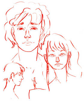 Concept sketch Bran and Juna