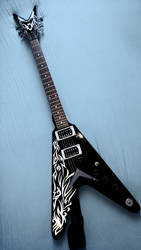 Dean VX vinyl tribal design