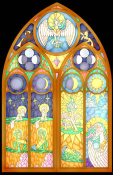 Celestia Stain Glass Commission