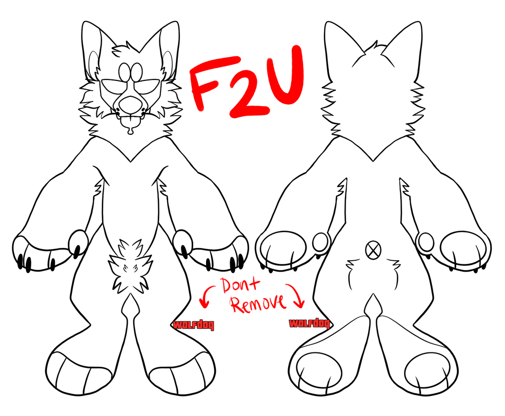 images F2U Furry Base Wolf f2u furry base by lilwolfdoq on deviantart