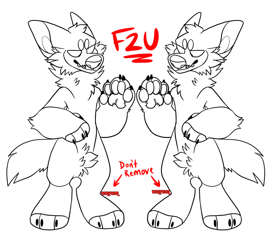 photo Furry Ref Base F2U f2u ref base by lilwolfdoq on deviantart