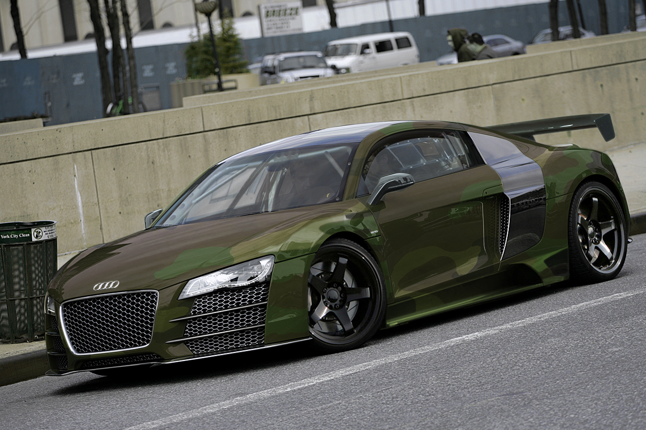 Audi R8 With Camo print