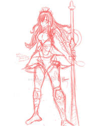 Erza fast sketch in progress