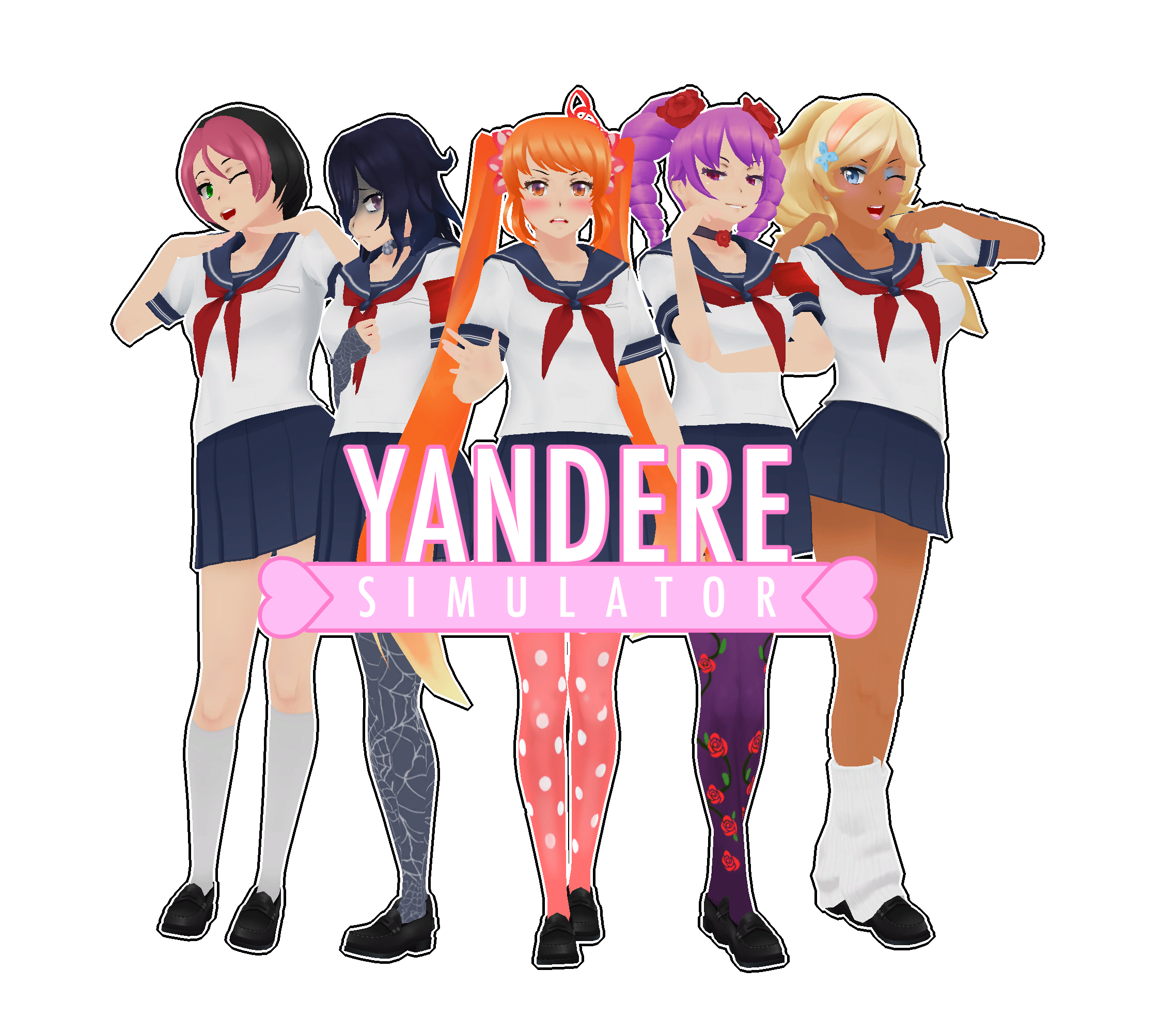 [MMD] Yandere Simulator - Random Models + dl