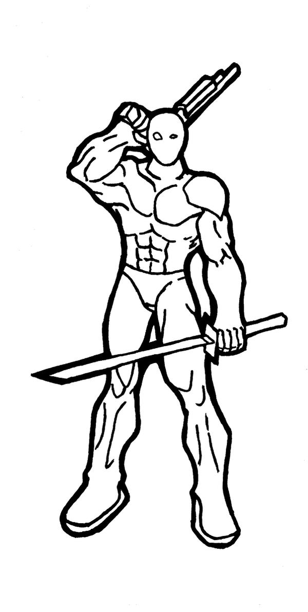 Deadpool Linocut Deadpool Lineart by redx8787 on DeviantArt