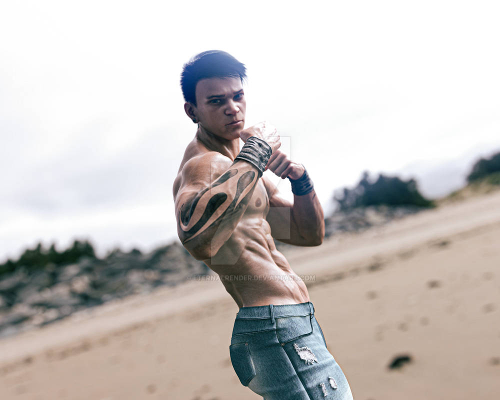 Muscle Destroyer Muscled Fighter 01 by EternalRender on DeviantArt
