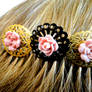 Vintage Style Floral Hair Comb
