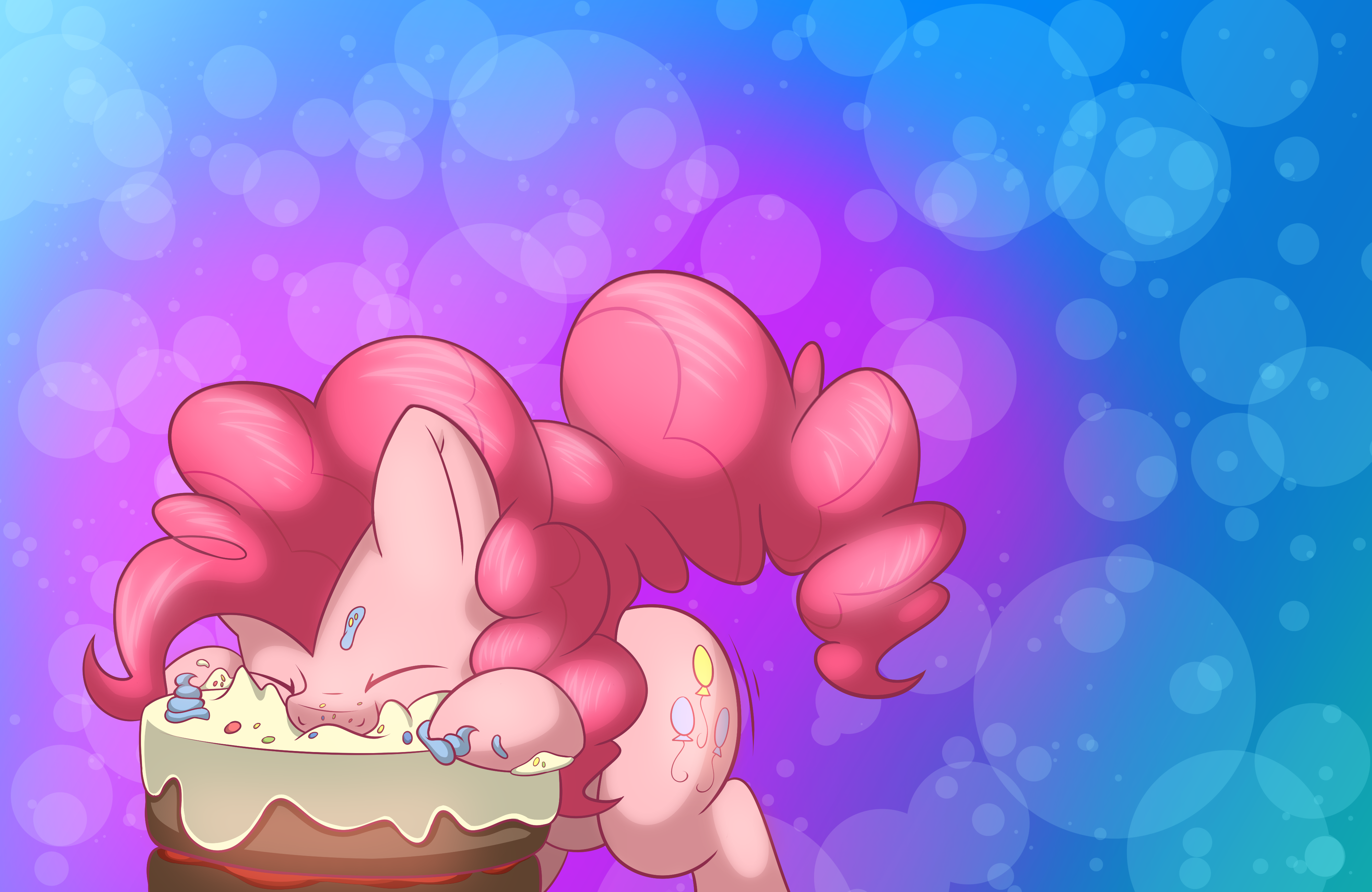 Pinkie nomming background -textless-