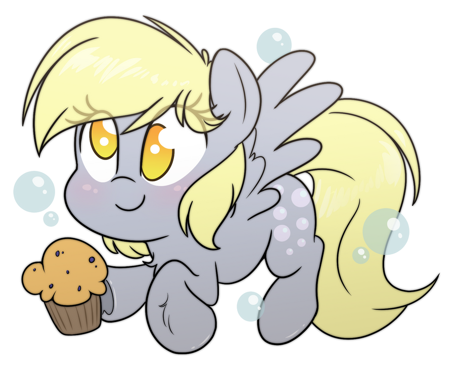 Bi Derpy Chibi Derpy by FluffyXai on DeviantArt