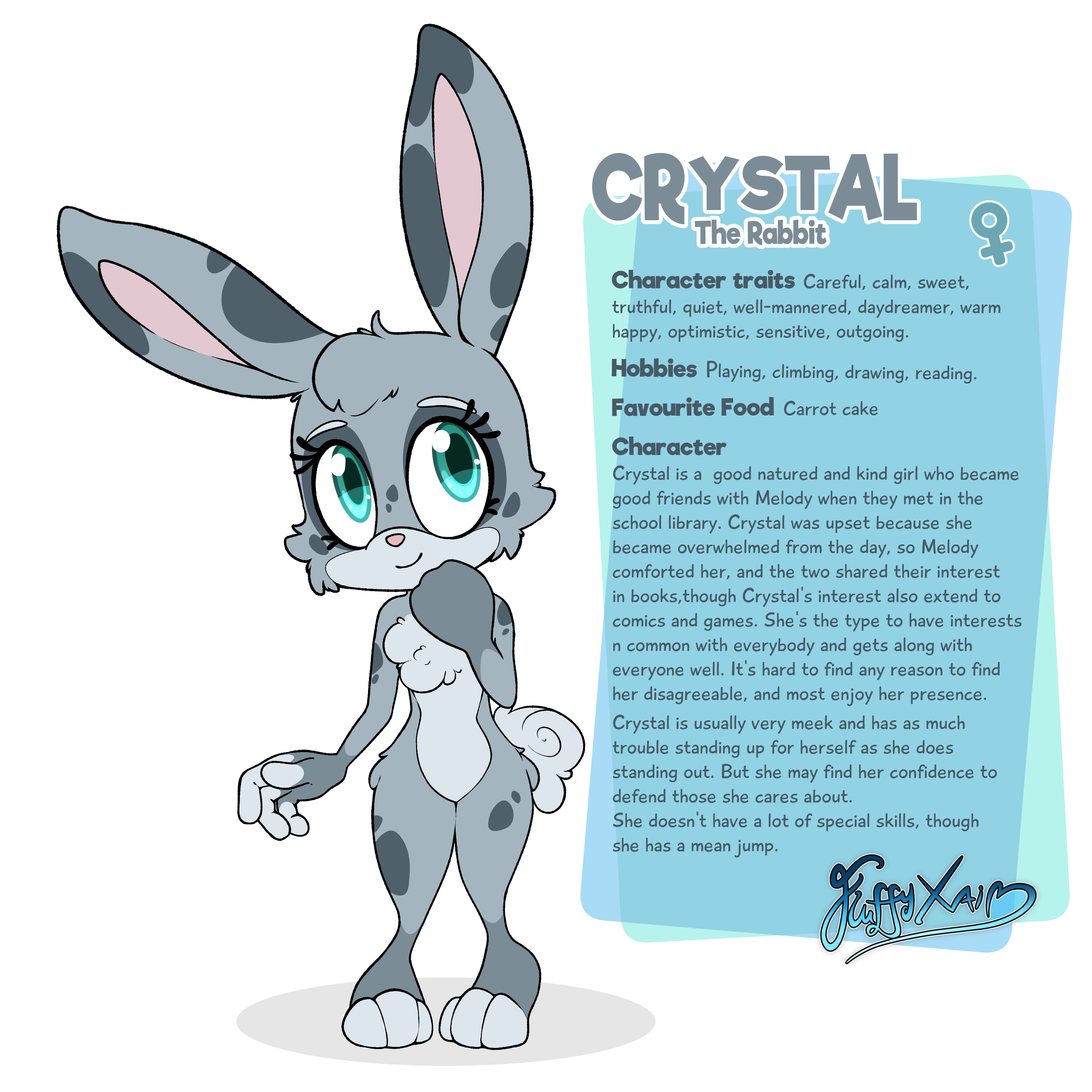 Crystal the Rabbit (New) by FluffyXai on DeviantArt