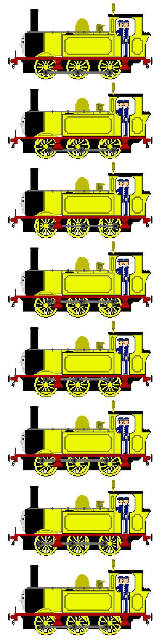 Edith the Yellow Tank Engine (Sprite Sheet) by ConadinaWarrior1 on ...