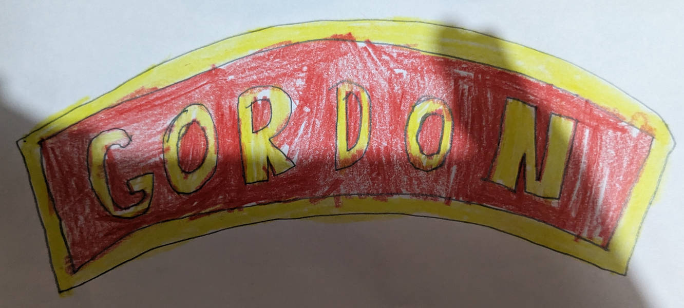Gordon Nameplate Drawing by ConadinaWarrior1 on DeviantArt