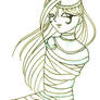 Ahiru as a mummy