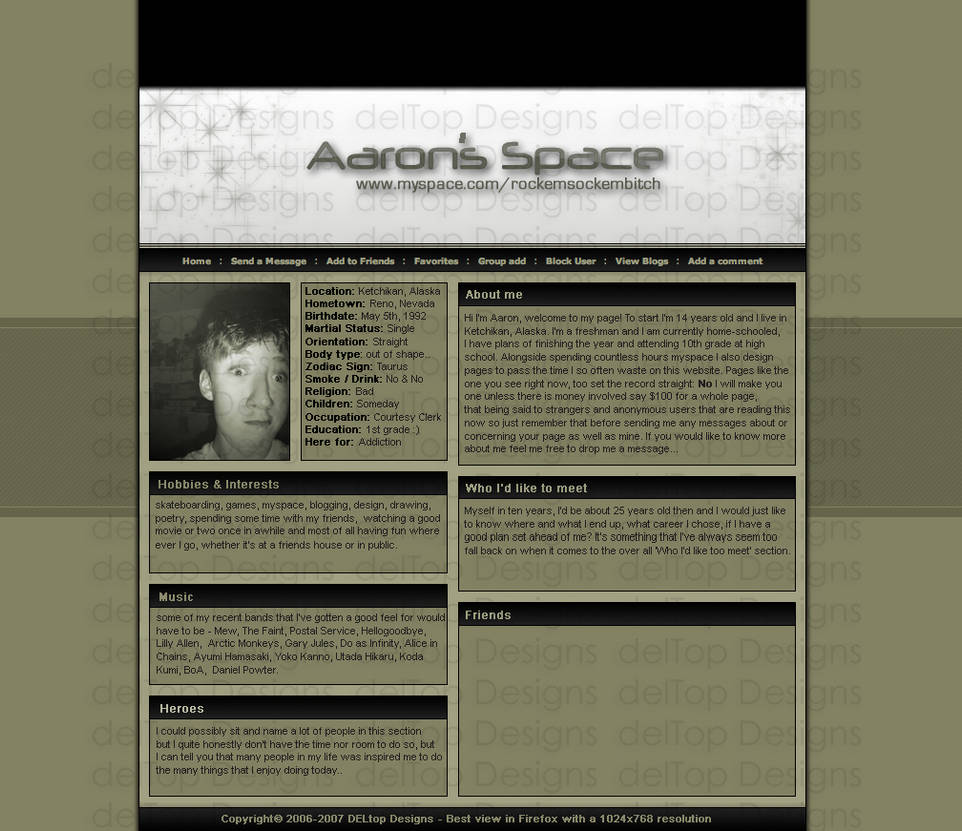 Div overlay - myspace. by delTop on DeviantArt