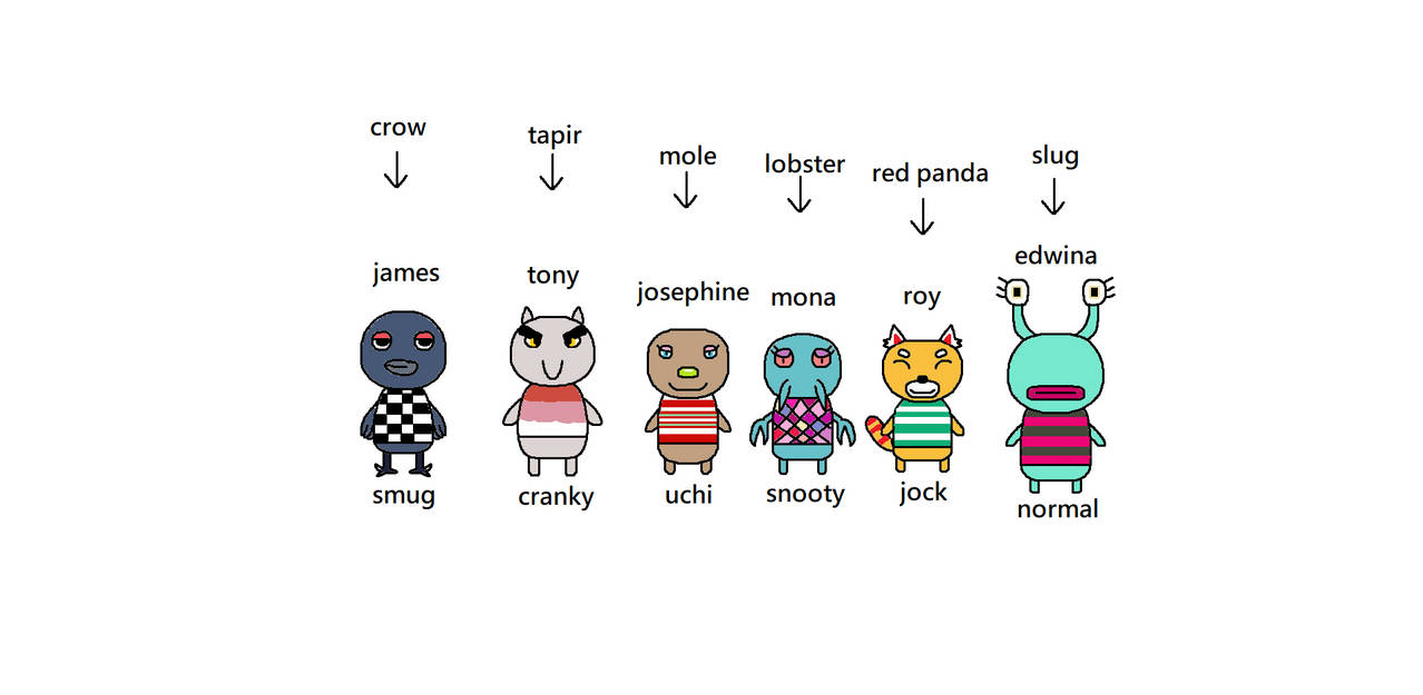 New Six Species For Animal Crossing New Horizons by heronights2000 on DeviantArt New Six Species For Animal Crossing New Horizons by heronights2000 on DeviantArt