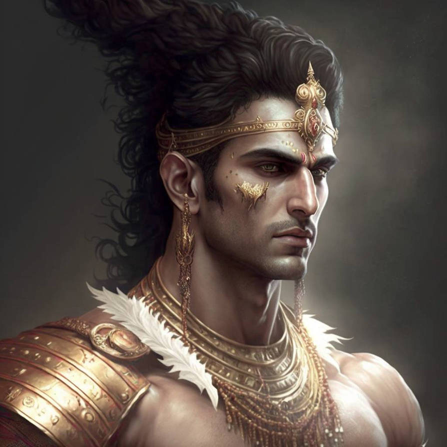 Mahabharata Karn Portrait by Ai Realistic by Jaggys9750 on DeviantArt