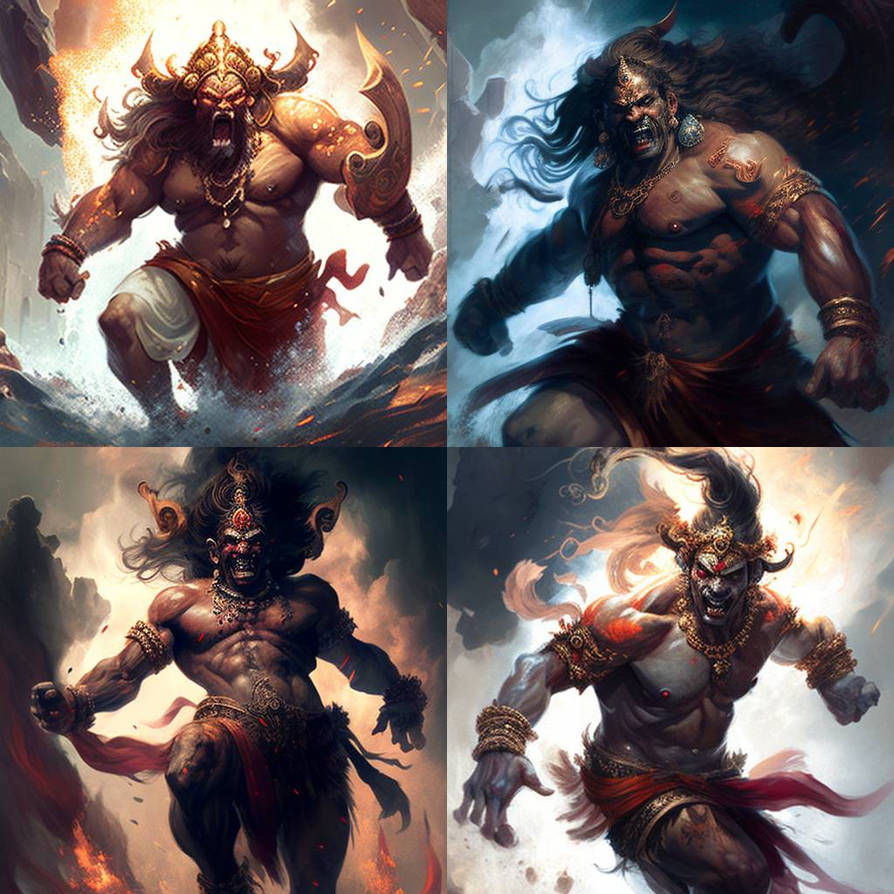 Ai generated Ravana Realistic look collage by Jaggys9750 on DeviantArt
