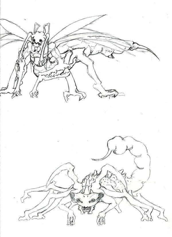 Demoness Insect Insect demon commish concept by shinsengumi77 on DeviantArt
