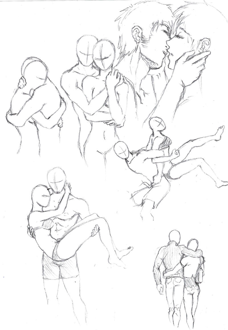 Couple pose references by ImoonArt on DeviantArt