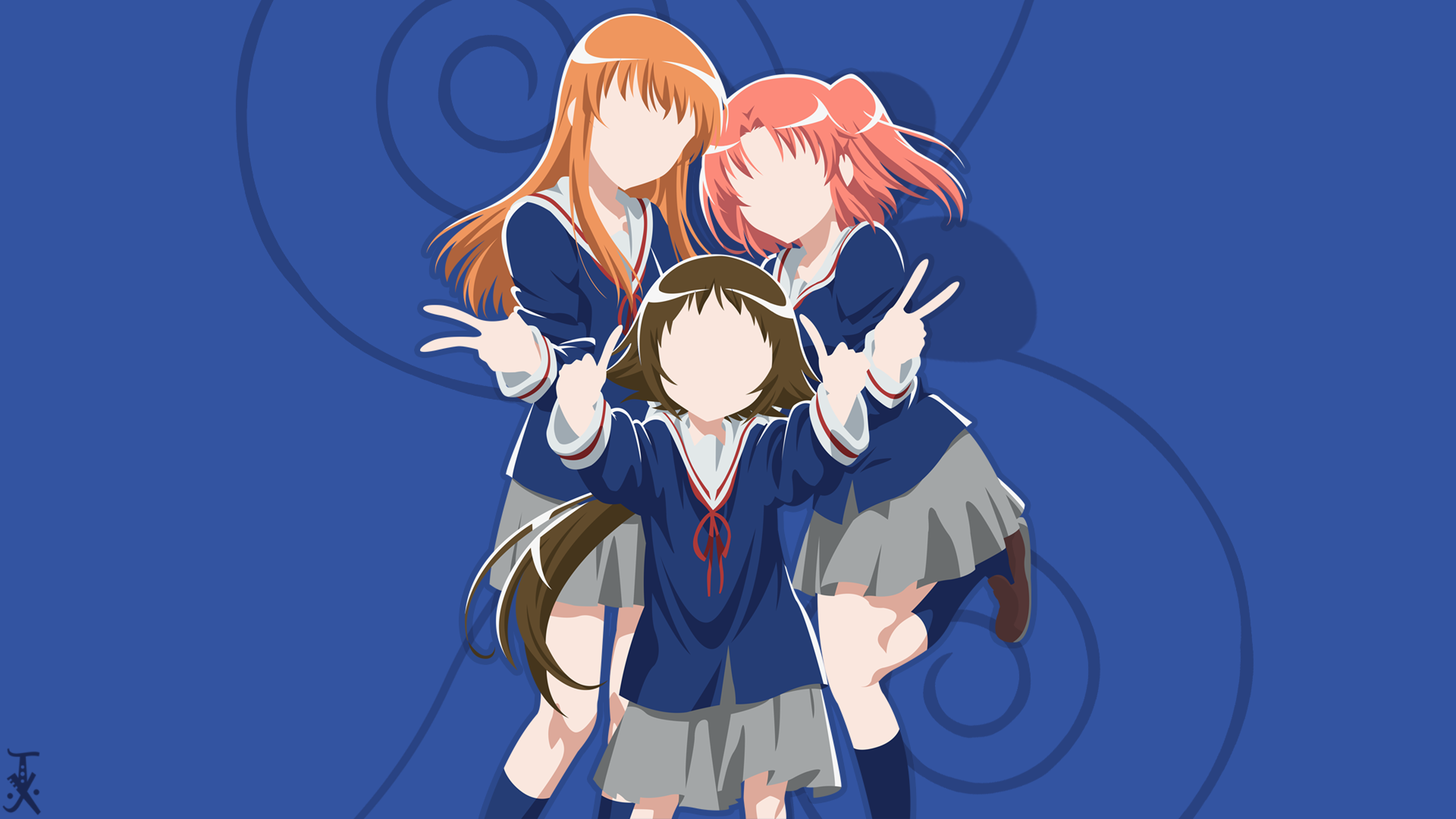 HD wallpaper: Mikakunin de Shinkoukei, Yonomori Benio, anime girls
