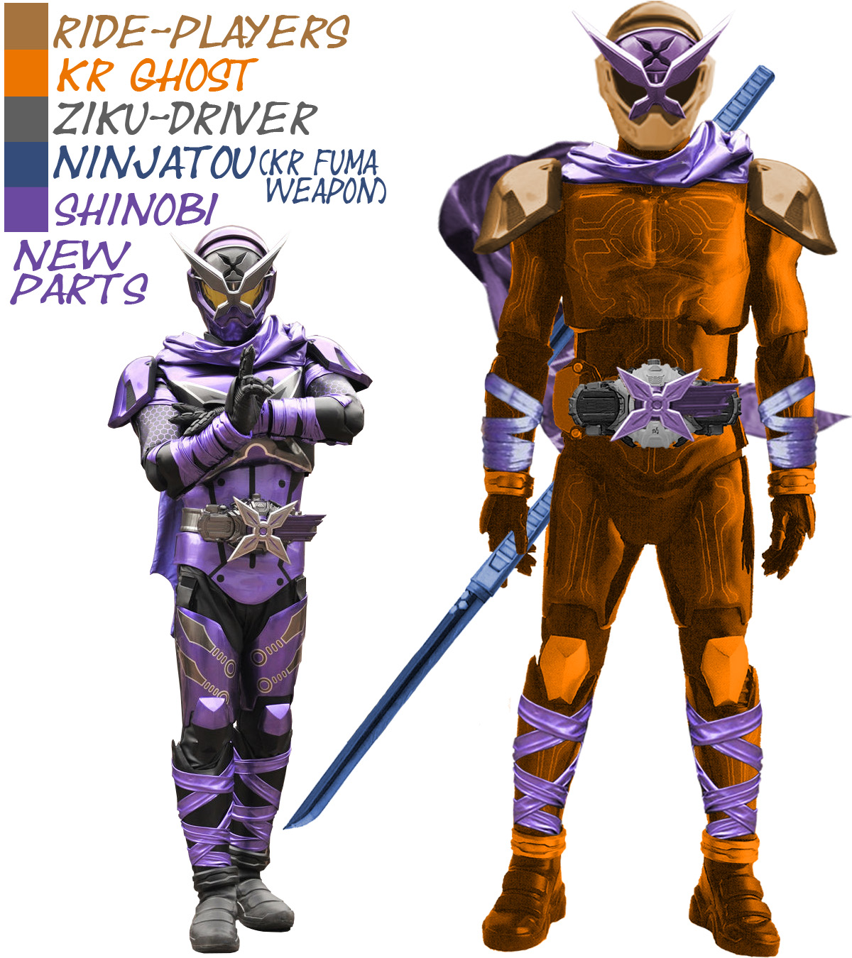 Kamen Rider Shinobi Design (recycled parts) by JAZZPRIME38 on DeviantArt