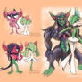 Pkmn: Grimmsnarl (Dymas) and Gallade (Errick)