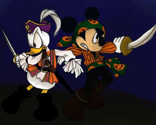 Pirate mickey donald