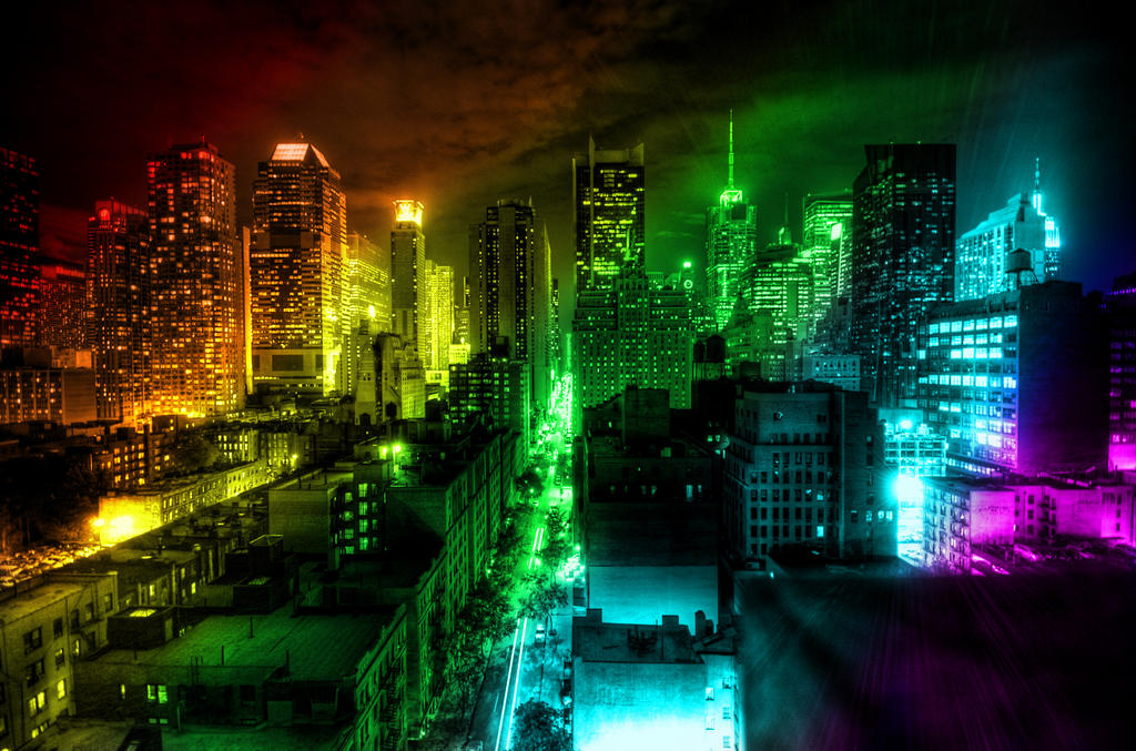 Rainbow City by Jshauk on DeviantArt